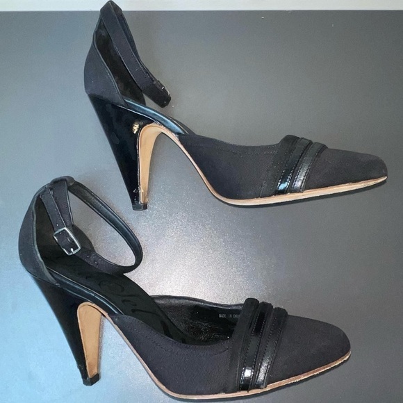 [DIESEL BLACK] Black Ankle-strap Heels - Picture 7 of 8